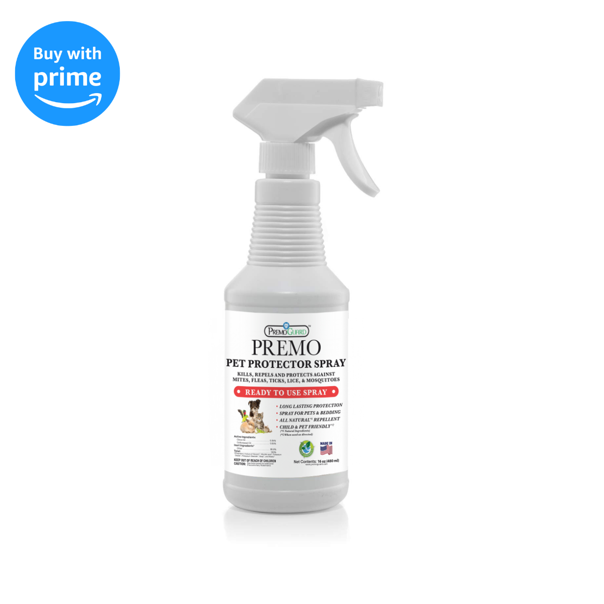 Pet Protector - Plant Based All Natural Non-Toxic - By Premo Guard