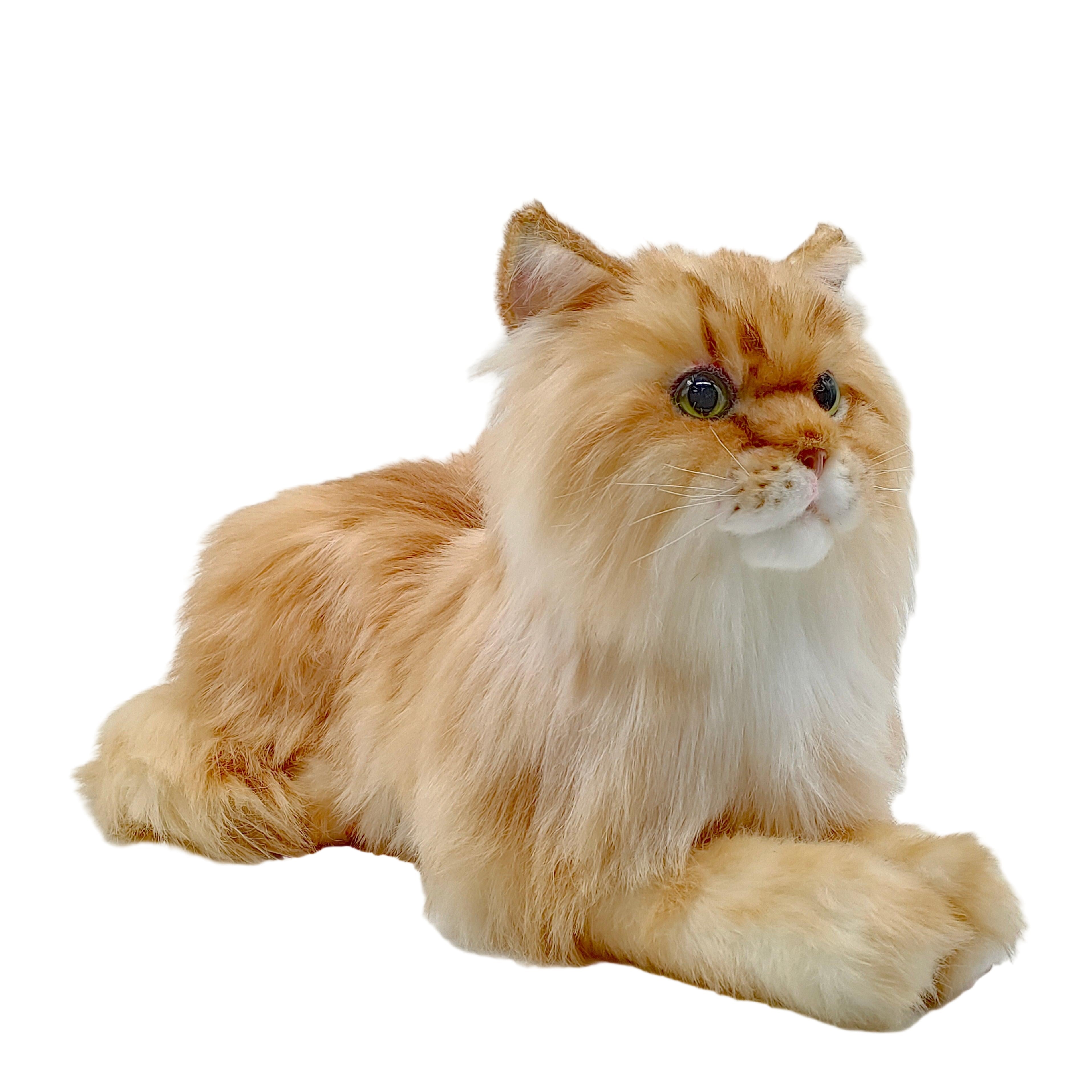 Plush Orange Cat Weighted-Handmade Life-Size Companion & Pet Memorial