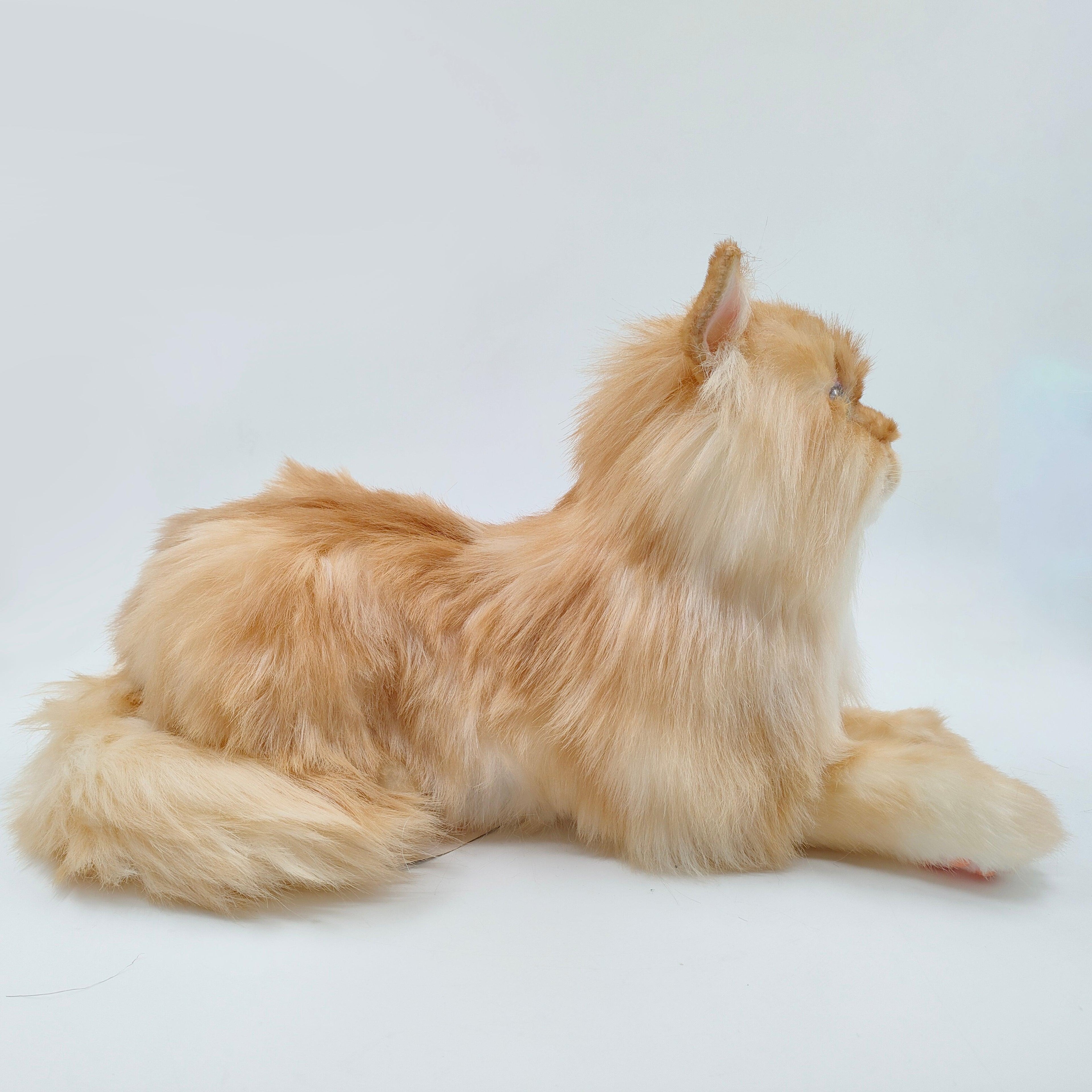 Plush Orange Cat Weighted-Handmade Life-Size Companion & Pet Memorial