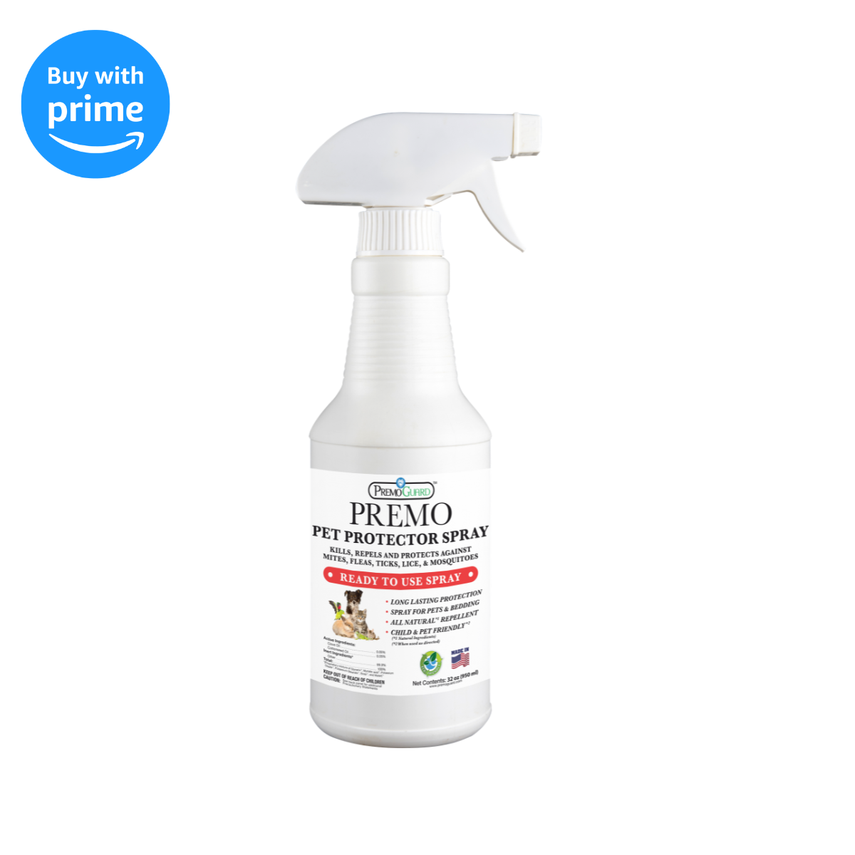 Pet Protector - Plant Based All Natural Non-Toxic - By Premo Guard