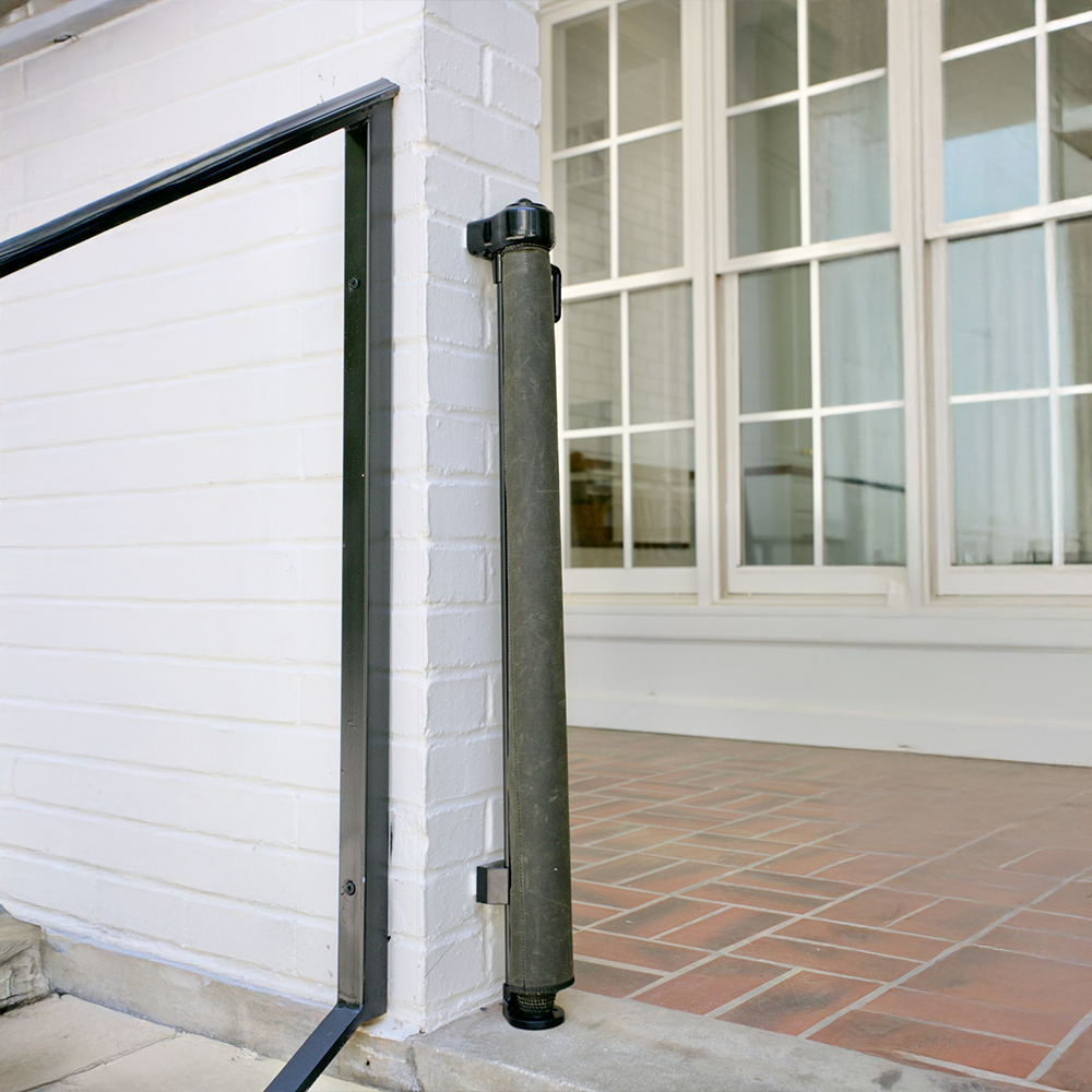 Oil Waxed Canvas Pet Safety Gate – Durable, Waterproof, Vintage-Inspired | fit openings from 27.6" to 55" wide and stand 33"