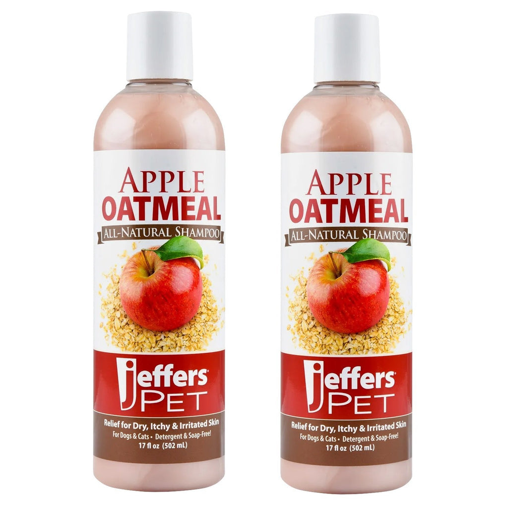Jeffers Pet Apple Oatmeal All-Natural Hypoallergenic Dry Skin Shampoo for Dogs and Cats