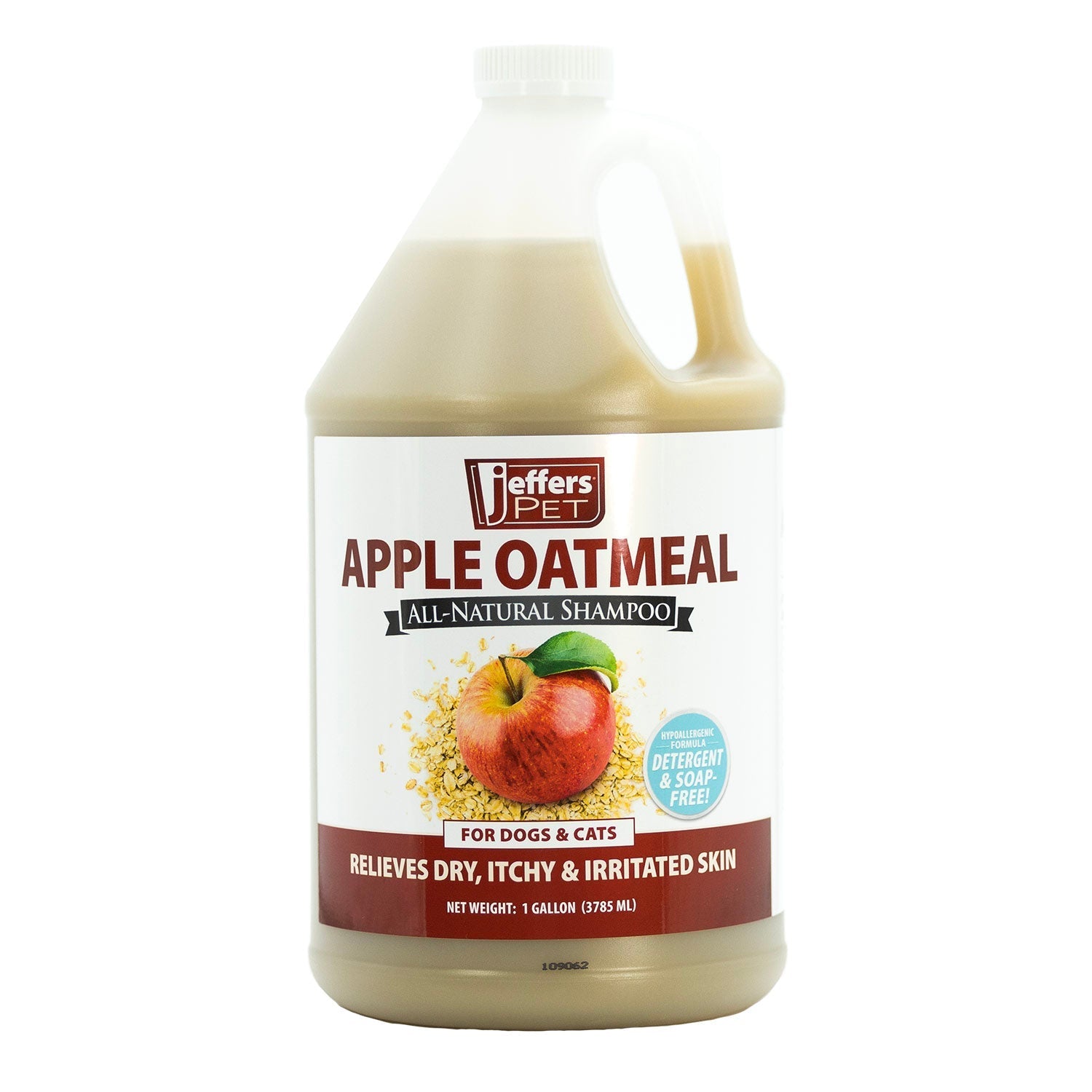 Jeffers Pet Apple Oatmeal All-Natural Hypoallergenic Dry Skin Shampoo for Dogs and Cats