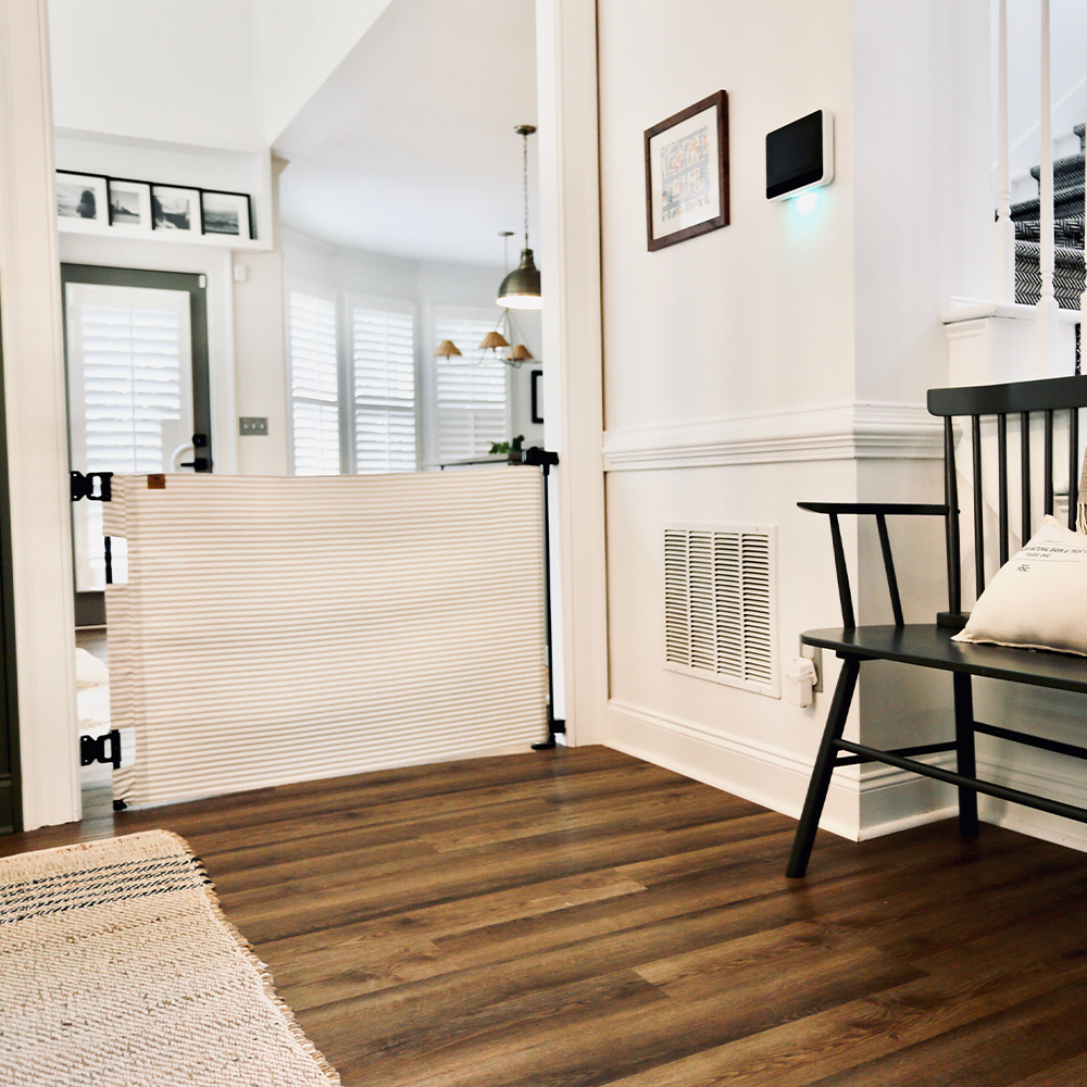 Milliken® Fabric Baby & Pet Safety Gate – Indoor/Outdoor, Durable & Stylish | fit openings from 27.6" to 55" wide and stand 33"