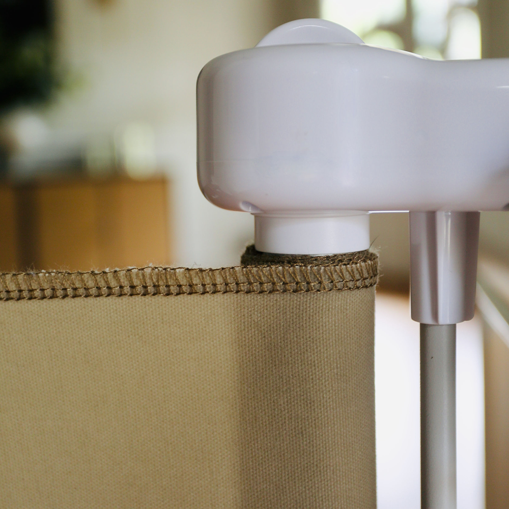 Oil Waxed Canvas Pet Safety Gate – Durable, Waterproof, Vintage-Inspired | fit openings from 27.6" to 55" wide and stand 33"