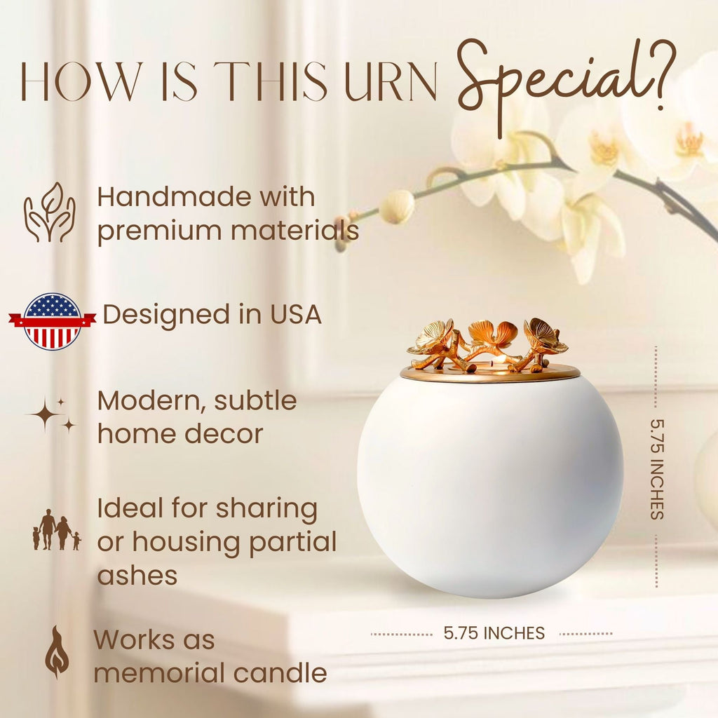 Orchid Urn for Pets - Handmade